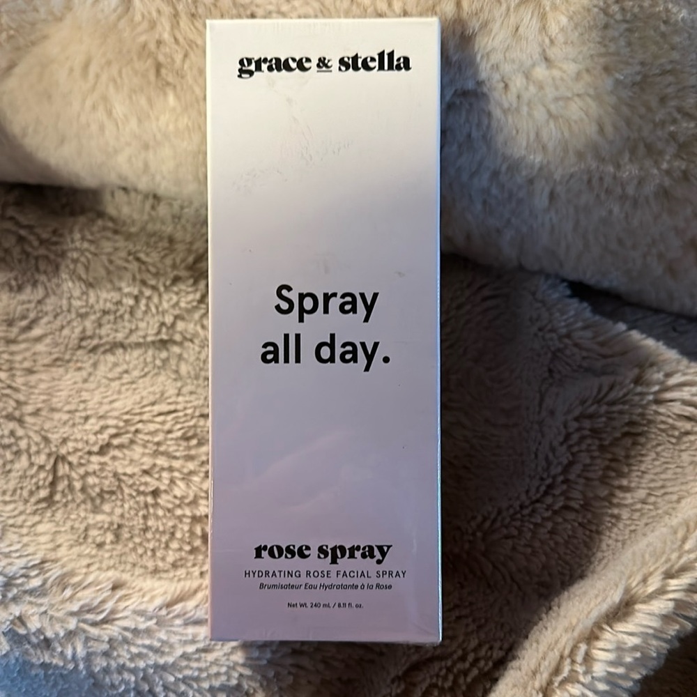NIP GRACE & STELLA Spray All Day Hydrating Rose Facial Spray 8 oz